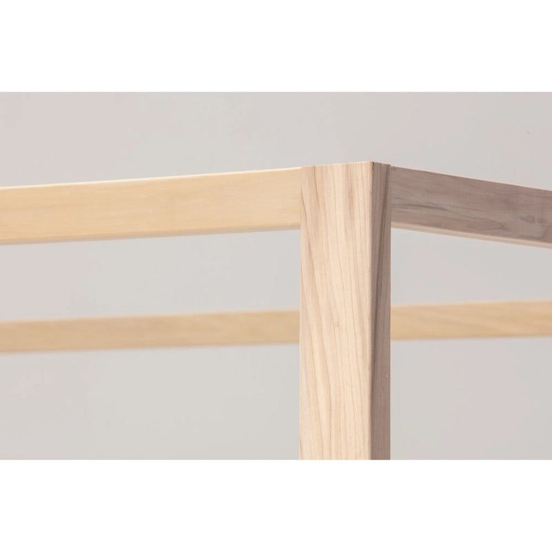 Model FULL CANOPY Full Size Canopy Bed with Raised Platform