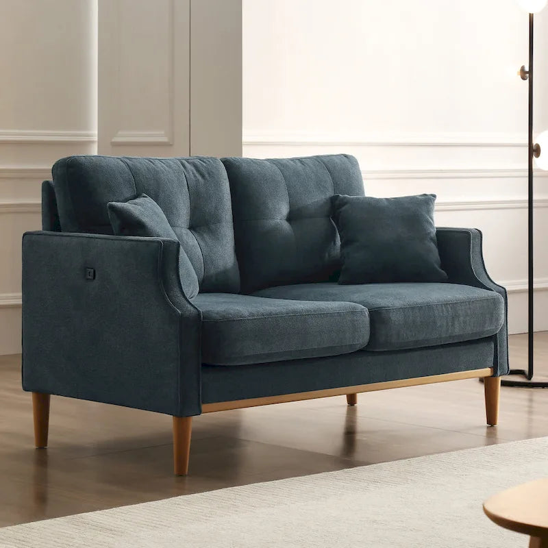 Modern Loveseat Sofa with USB Charge