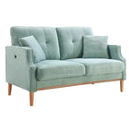Modern Loveseat Sofa with USB Charge
