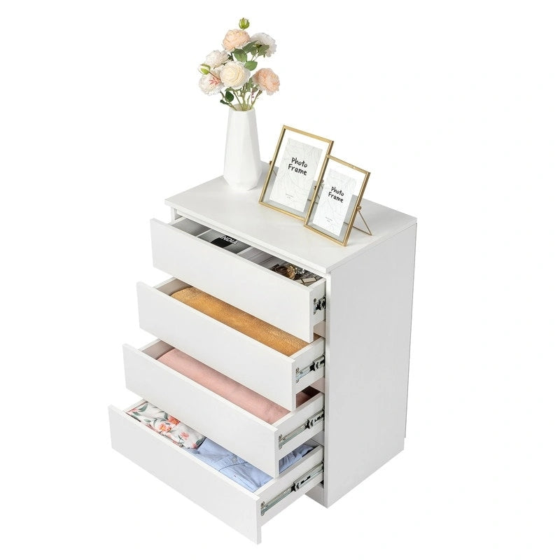 Modern Wood Dresser for Bedroom with 4 Drawers