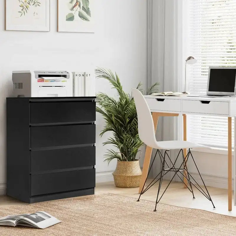 Modern Wood Dresser for Bedroom with 4 Drawers