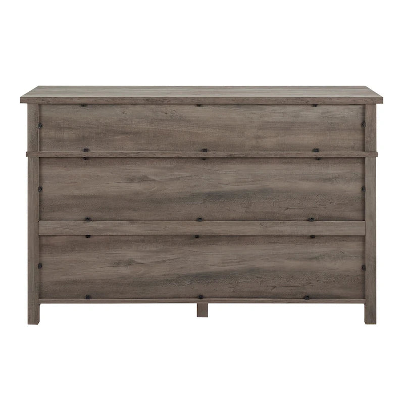 Six Drawer Farmhouse Dresser With Steel Pulls