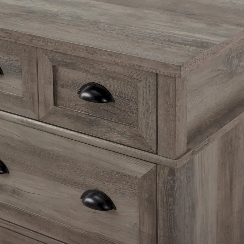 Six Drawer Farmhouse Dresser With Steel Pulls