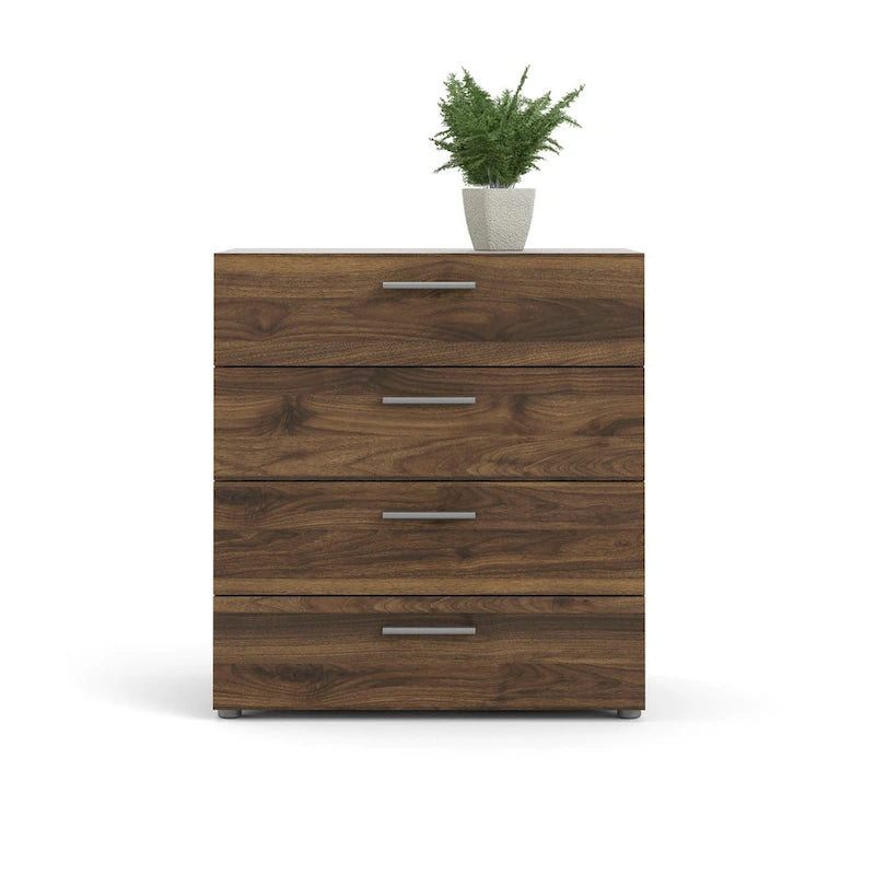 Contemporary Four Drawer Engineered Wood Storage Chest
