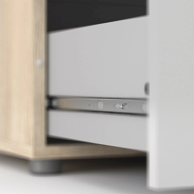 Contemporary Four Drawer Engineered Wood Storage Chest