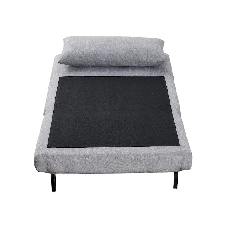 Foldable Sleep Chair with Hideaway Legs and Backrest Pillow