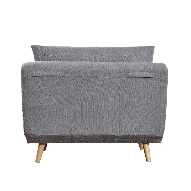 Foldable Sleep Chair with Hideaway Legs and Backrest Pillow
