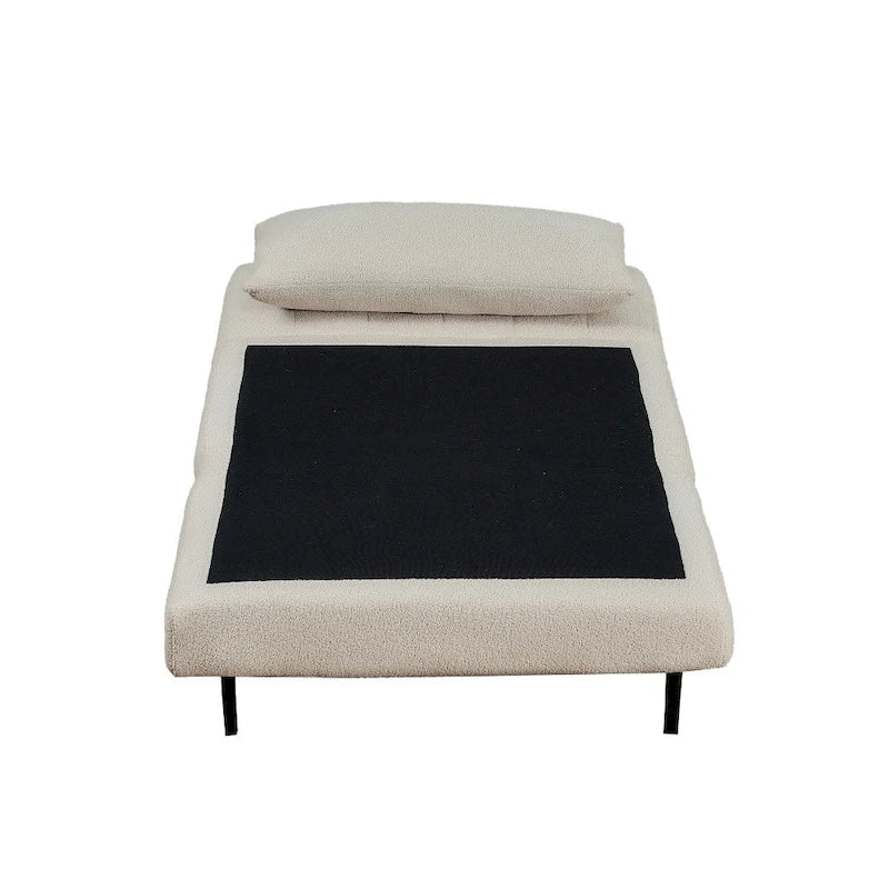 Foldable Sleep Chair with Hideaway Legs and Backrest Pillow