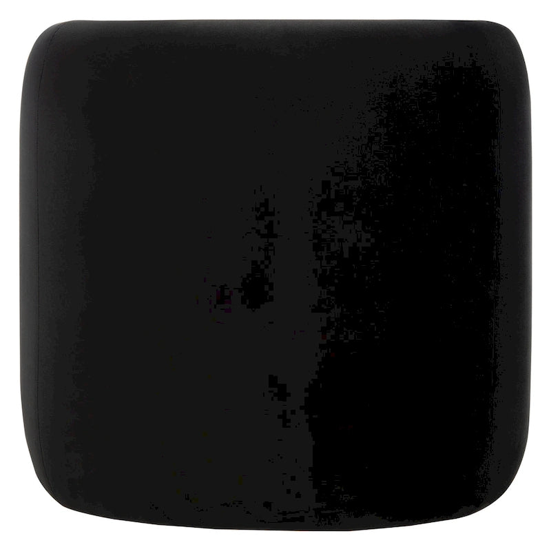 Curved Waterfall Velvet Ottoman With Plush Upholstery