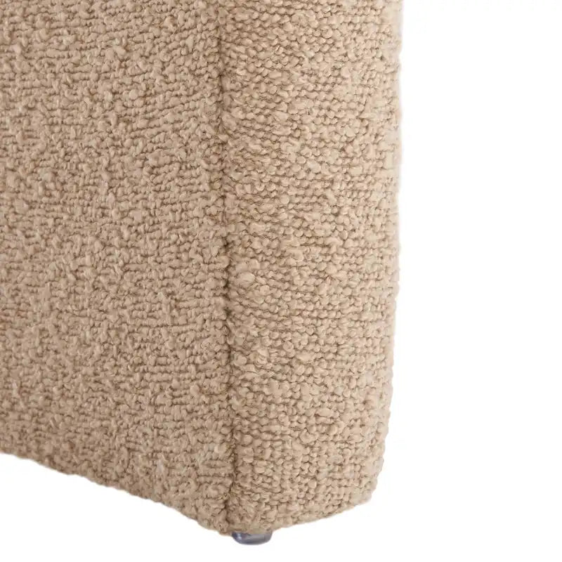 Curved Waterfall Velvet Ottoman With Plush Upholstery