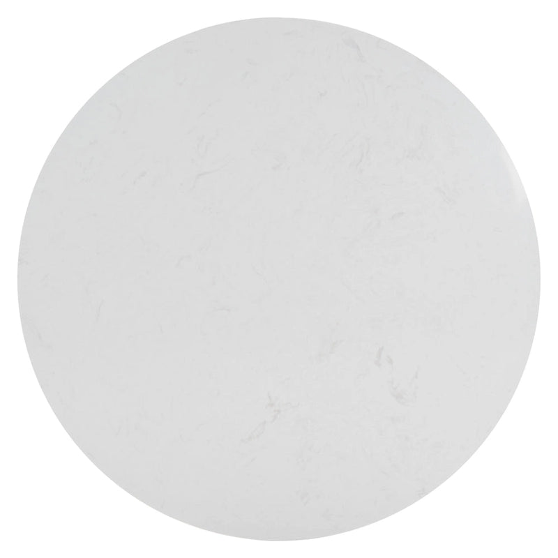 2-Tier Marble Top Round Coffee Table - 35 In. W x 35 In. D x 17 In. H