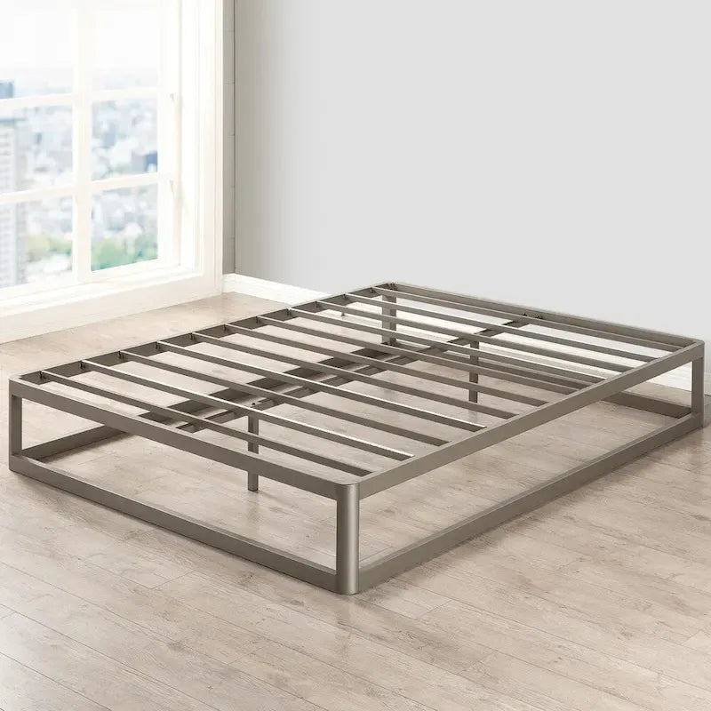 12-inch Heavy Duty Metal Platform Bed Frame Grey