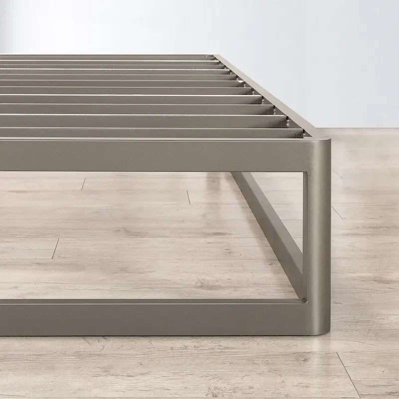 12-inch Heavy Duty Metal Platform Bed Frame Grey