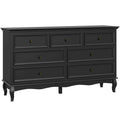 7 - Drawer Dresser with Solid Wood Legs and Painted Finish