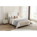 54 High King Velvet Upholstered Bed With Tufted Wingback Headboard