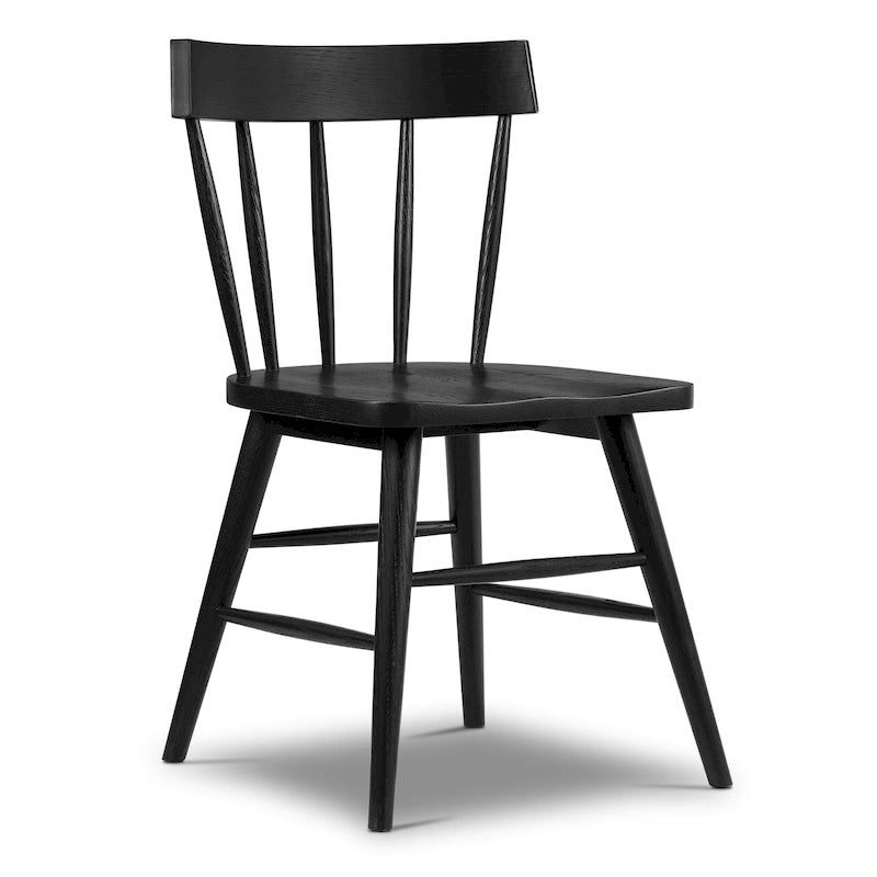 Dining Chair - Solid Oak Wood with Spindle-Back