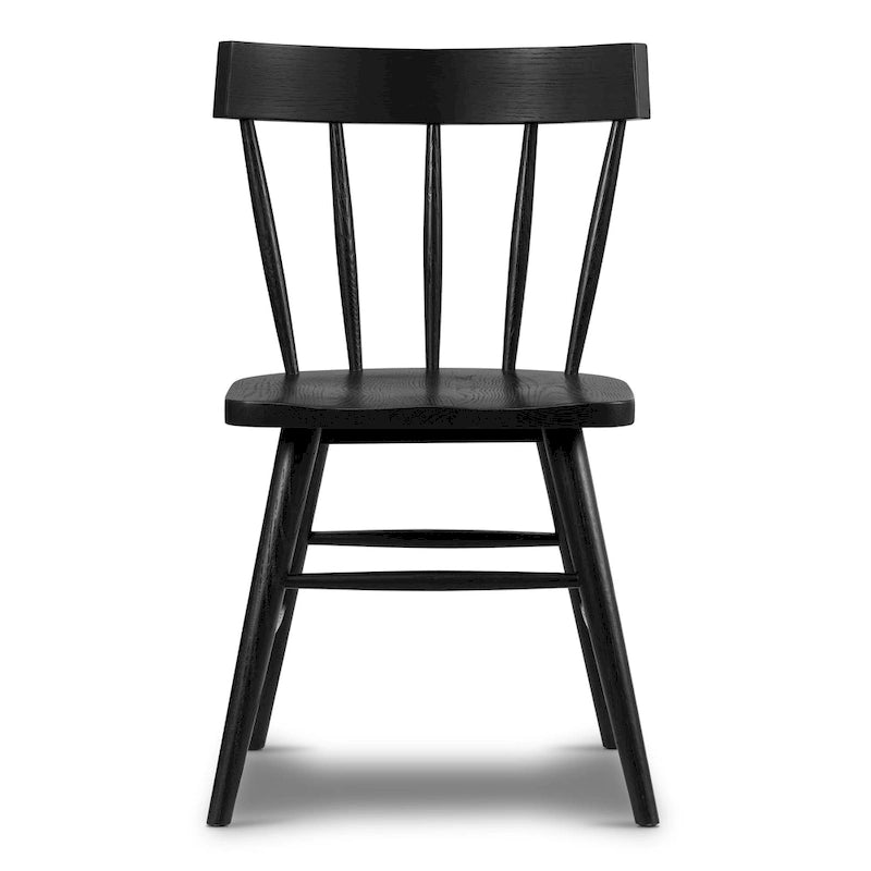 Dining Chair - Solid Oak Wood with Spindle-Back