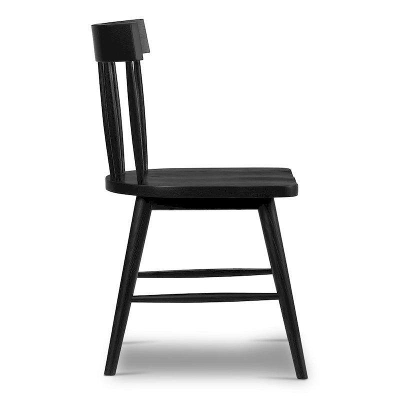 Dining Chair - Solid Oak Wood with Spindle-Back
