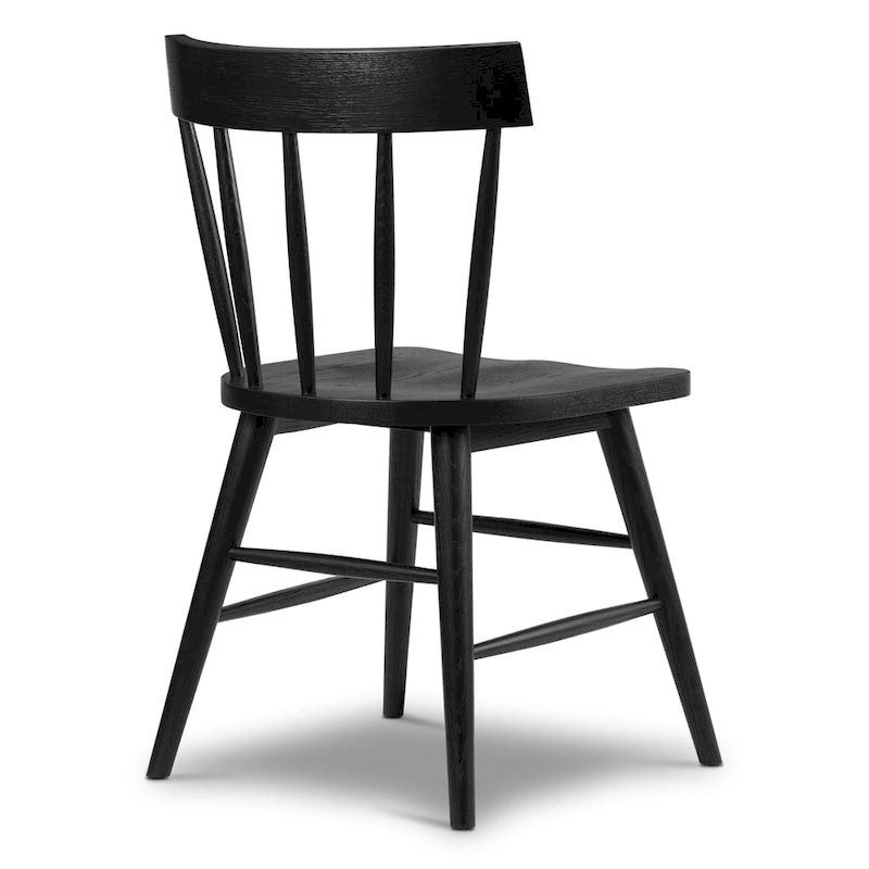 Dining Chair - Solid Oak Wood with Spindle-Back