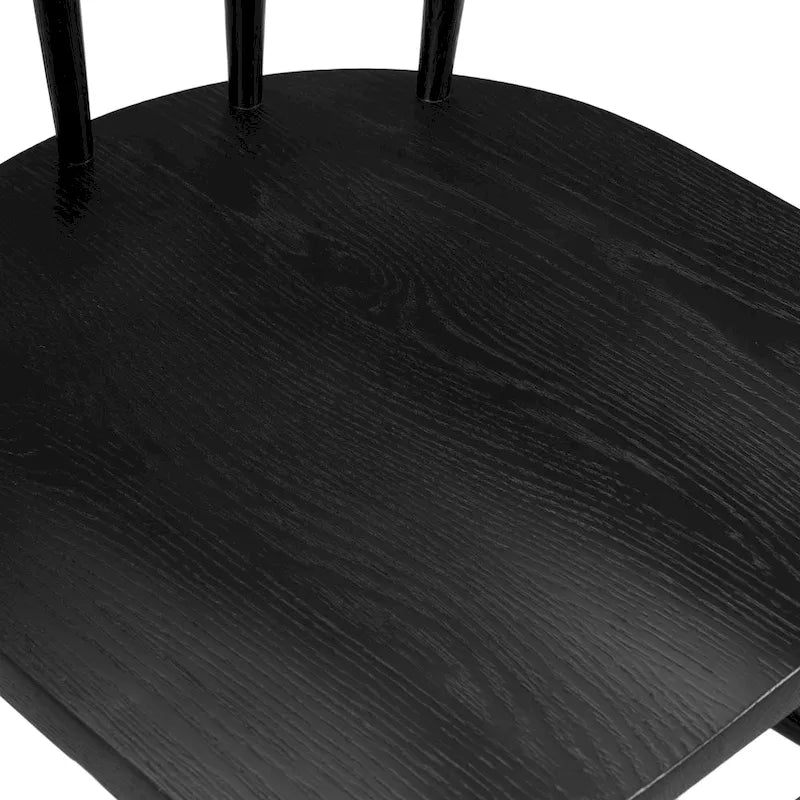 Dining Chair - Solid Oak Wood with Spindle-Back