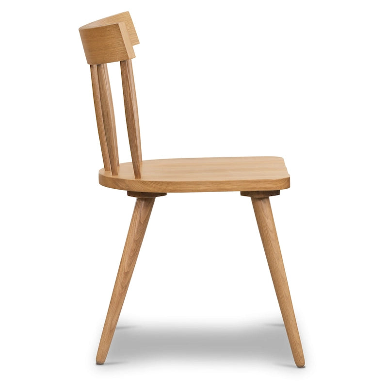 Dining Chair - Solid Oak Wood with Spindle-Back