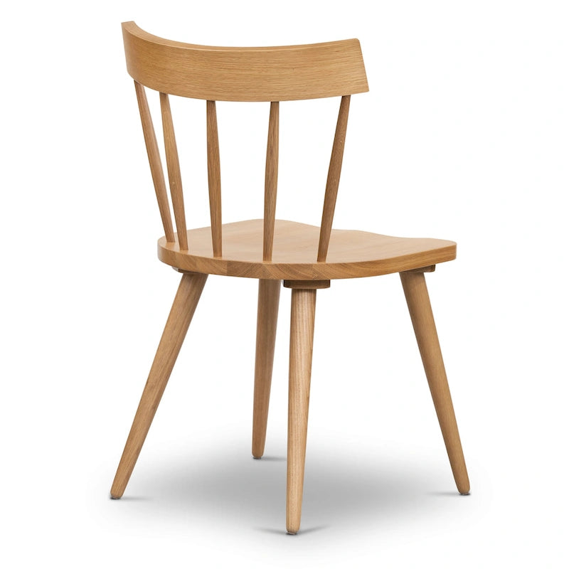 Dining Chair - Solid Oak Wood with Spindle-Back