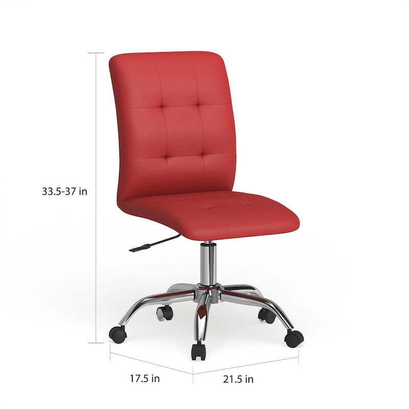 Armless Mid Back Office Chair