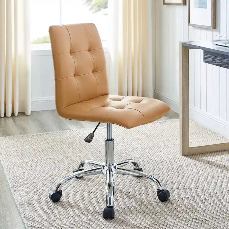 Armless Mid Back Office Chair
