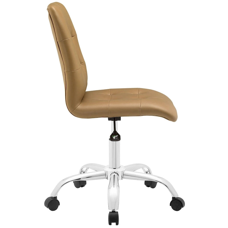 Armless Mid Back Office Chair