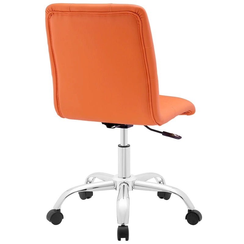 Armless Mid Back Office Chair