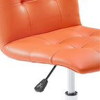Armless Mid Back Office Chair