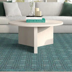36 Wide Round Coffee Table With Cross Shaped Base