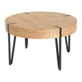 Round Reclaimed Wood Coffee Table - 31.5x31.5x18