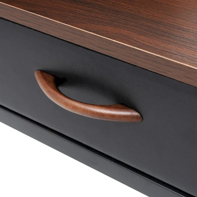 Computer Desk Home Office Desk with Power Outlet Study Writing Table
