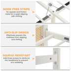 Modern Style Woven Panel Bed Frames