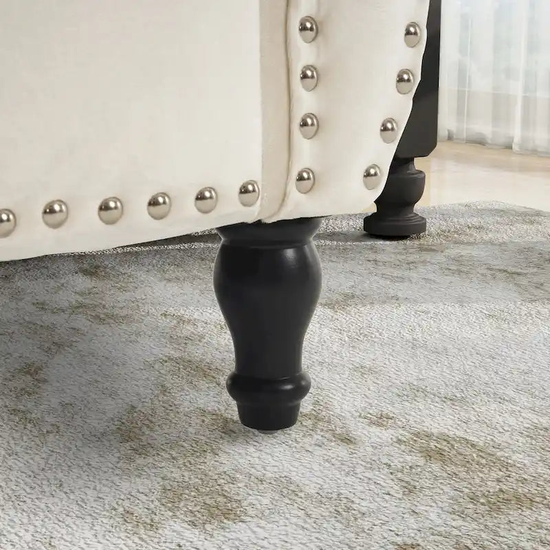 Velvet Storage Rectangular Bench With 1 Pillow, Ottoman For Living Rooms And Entryway