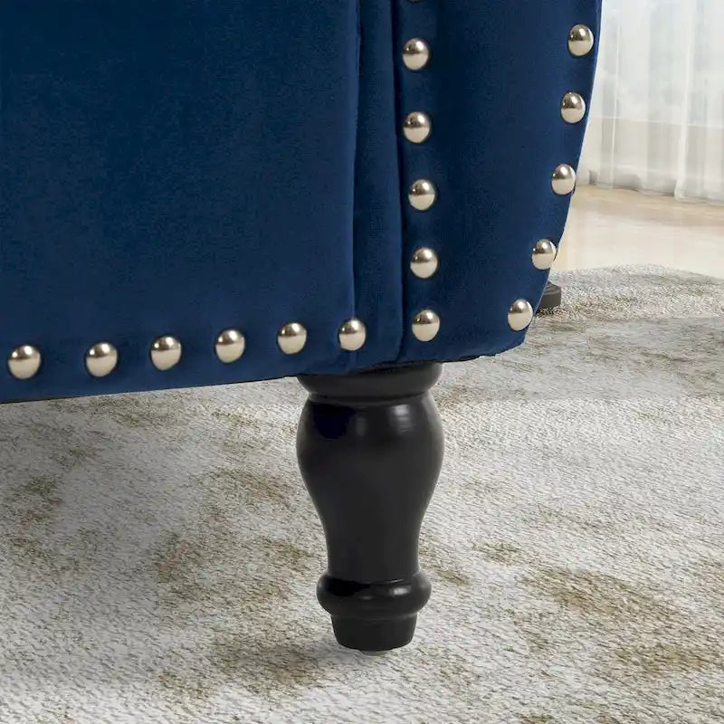 Velvet Storage Rectangular Bench With 1 Pillow, Ottoman For Living Rooms And Entryway