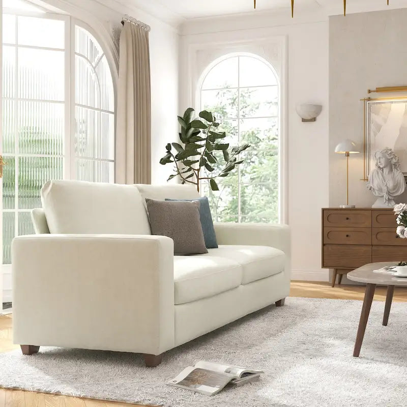86.6 Upholstered Sofa Couch for Living Room 3-Seater Sofa