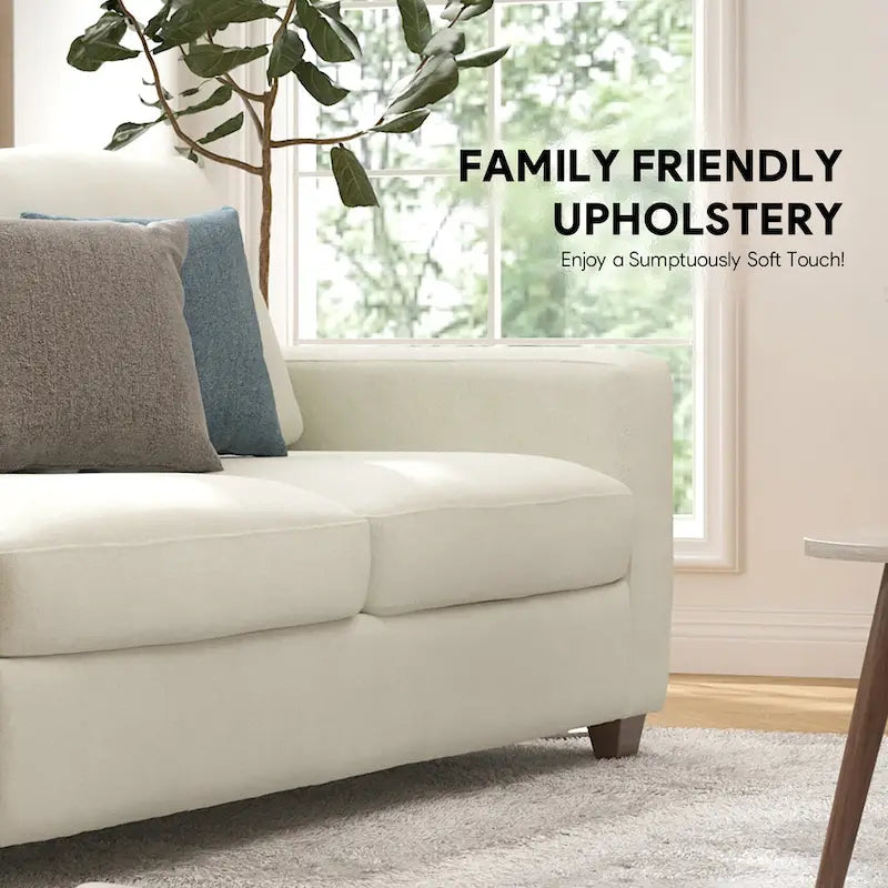 86.6 Upholstered Sofa Couch for Living Room 3-Seater Sofa